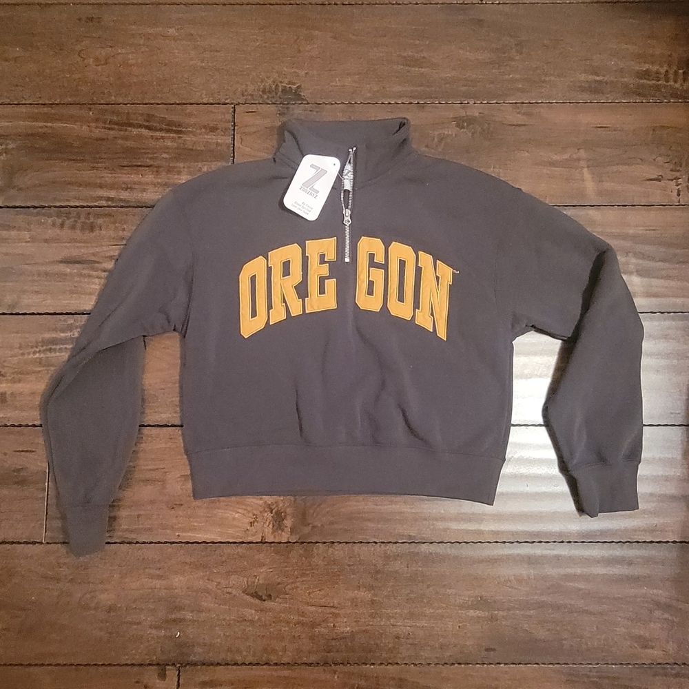 Crop Quarter Zip Sweater